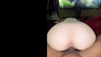 Perfect Phat Ass White Goddess Bounces Like A Bunny On Bulgy Pulsating Hard Dick ( BBC WORSHIP)