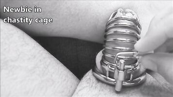 The gift for my cuckold husband : First chastity cage